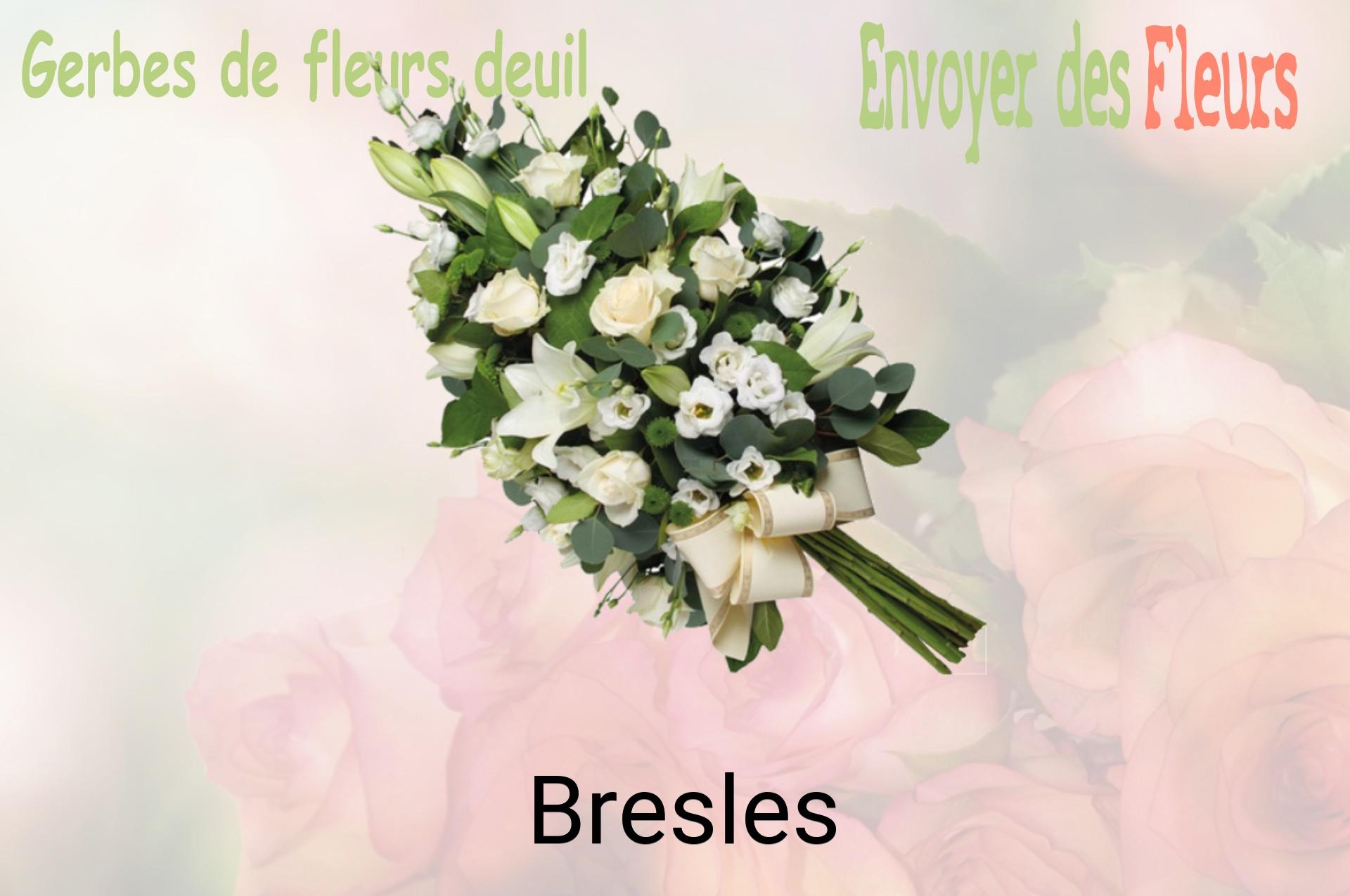 Gerbe de fleurs de deuil livrée à Bresles